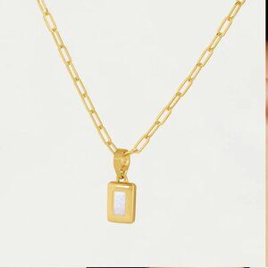 Dean Davidson Baguette Birthstone Necklace - Moonstone